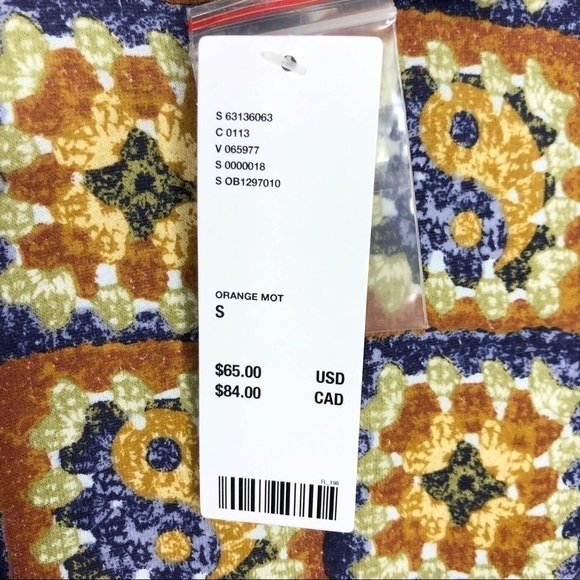 𝅺Urban Outfitters Out From Under Kacy Orange Motif Hoodie NWT - Picture 12 of 14